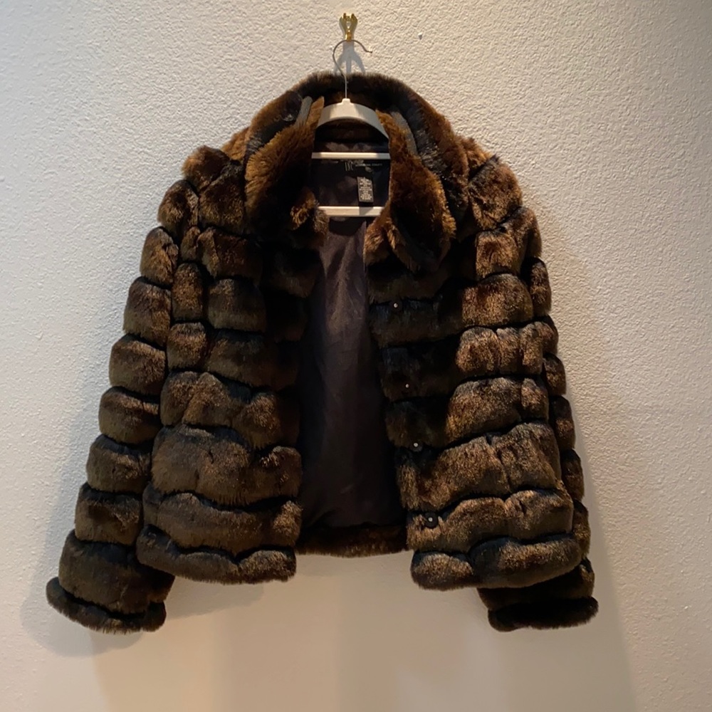 Faux fur jacket